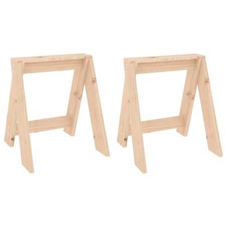 vidaXL Hocker 2 Stk. 40x40x45 cm Massivholz Kiefer