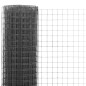 vidaXL Drahtzaun Stahl mit PVC-Beschichtung 25x1,5 m Grau vidaXL Drahtzaun Stahl mit PVC-Beschichtung 25x1,5 m Grau