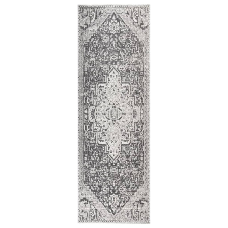 vidaXL Outdoor-Teppich Flachgewebe 80x250 cm Hellgrau vidaXL Outdoor-Teppich Flachgewebe 80x250 cm Hellgrau