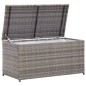 vidaXL Gartenbox Poly Rattan 100x50x50 cm Grau vidaXL Gartenbox Poly Rattan 100x50x50 cm Grau