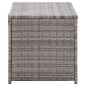 vidaXL Gartenbox Poly Rattan 100x50x50 cm Grau vidaXL Gartenbox Poly Rattan 100x50x50 cm Grau