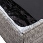 vidaXL Gartenbox Poly Rattan 100x50x50 cm Grau vidaXL Gartenbox Poly Rattan 100x50x50 cm Grau