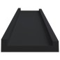 vidaXL Bilderleisten 2 Stk. Schwarz 60x9x3 cm MDF vidaXL Bilderleisten 2 Stk. Schwarz 60x9x3 cm MDF
