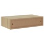 vidaXL Wand-Schubladenregale 2 Stk. Eiche und Weiß 40x23,5x10 cm MDF vidaXL Wand-Schubladenregale 2 Stk. Eiche und Weiß 40x23,5x10 cm MDF
