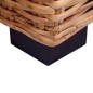3-Sitzer Gartensofa Natürliches Rattan 3-Sitzer Gartensofa Natürliches Rattan