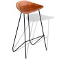Barhocker 6 Stk. Braun Echtleder Barhocker 6 Stk. Braun Echtleder