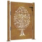 vidaXL Gartentor 105x155 cm Cortenstahl Baum-Design vidaXL Gartentor 105x155 cm Cortenstahl Baum-Design