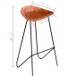 Barhocker 6 Stk. Braun Echtleder Barhocker 6 Stk. Braun Echtleder