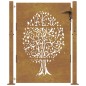 vidaXL Gartentor 105x155 cm Cortenstahl Baum-Design vidaXL Gartentor 105x155 cm Cortenstahl Baum-Design