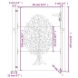 vidaXL Gartentor 105x155 cm Cortenstahl Baum-Design vidaXL Gartentor 105x155 cm Cortenstahl Baum-Design