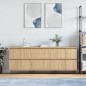 Sideboards 3 Stk. Sonoma-Eiche Holzwerkstoff Sideboards 3 Stk. Sonoma-Eiche Holzwerkstoff