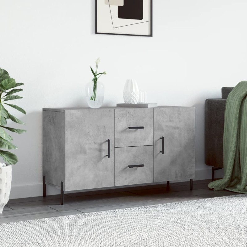 vidaXL Sideboard Betongrau 100x36x60 cm Holzwerkstoff vidaXL Sideboard Betongrau 100x36x60 cm Holzwerkstoff