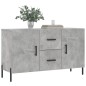 vidaXL Sideboard Betongrau 100x36x60 cm Holzwerkstoff vidaXL Sideboard Betongrau 100x36x60 cm Holzwerkstoff