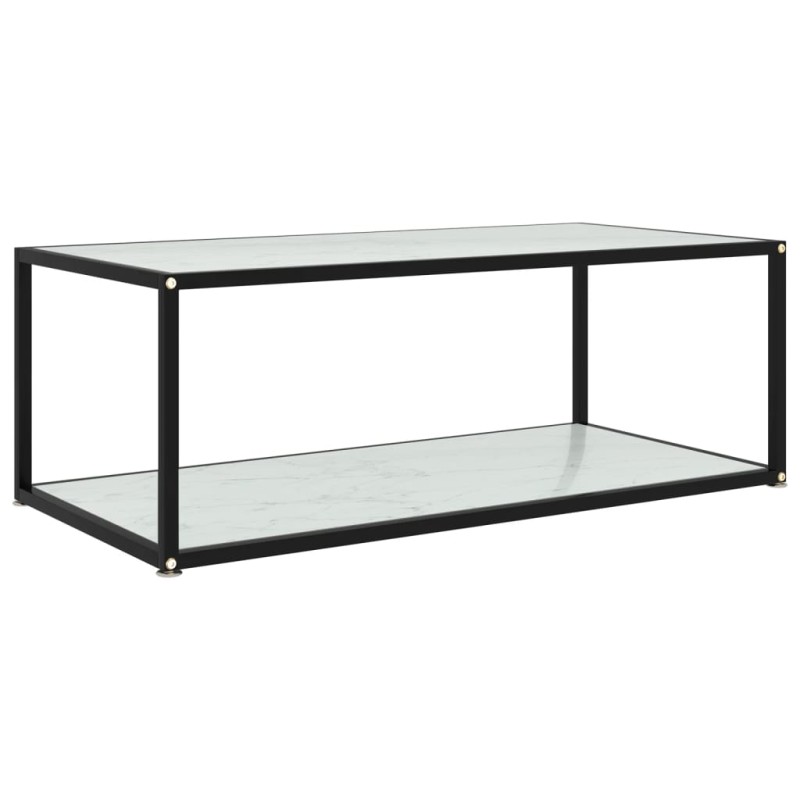 vidaXL Couchtisch Weiß 100x50x35 cm Hartglas vidaXL Couchtisch Weiß 100x50x35 cm Hartglas
