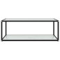 vidaXL Couchtisch Weiß 100x50x35 cm Hartglas vidaXL Couchtisch Weiß 100x50x35 cm Hartglas