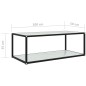 vidaXL Couchtisch Weiß 100x50x35 cm Hartglas vidaXL Couchtisch Weiß 100x50x35 cm Hartglas