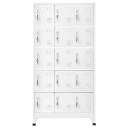 vidaXL Schließfachschrank Hellgrau 90x40x180 cm Stahl