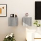 vidaXL TV-Wandschränke 2 Stk. Grau Sonoma 30,5x30x30 cm vidaXL TV-Wandschränke 2 Stk. Grau Sonoma 30,5x30x30 cm