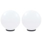 vidaXL LED-Gartenleuchten 2 Stk. Kugelförmig 40 cm PMMA vidaXL LED-Gartenleuchten 2 Stk. Kugelförmig 40 cm PMMA
