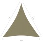 vidaXL Sonnensegel Oxford-Gewebe Dreieckig 4x5x5 m Beige vidaXL Sonnensegel Oxford-Gewebe Dreieckig 4x5x5 m Beige