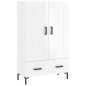 vidaXL Highboard Hochglanz-Weiß 69,5x31x115 cm Holzwerkstoff vidaXL Highboard Hochglanz-Weiß 69,5x31x115 cm Holzwerkstoff