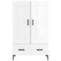 vidaXL Highboard Hochglanz-Weiß 69,5x31x115 cm Holzwerkstoff vidaXL Highboard Hochglanz-Weiß 69,5x31x115 cm Holzwerkstoff