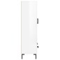 vidaXL Highboard Hochglanz-Weiß 69,5x31x115 cm Holzwerkstoff vidaXL Highboard Hochglanz-Weiß 69,5x31x115 cm Holzwerkstoff