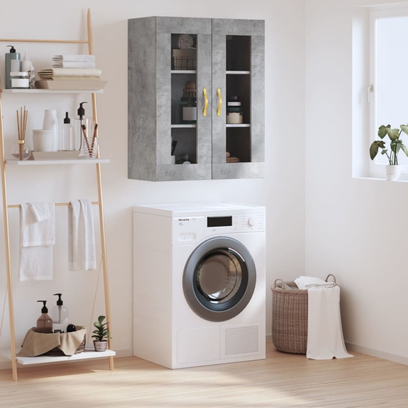 vidaXL Wandschrank Betongrau 69,5x34x90 cm vidaXL Wandschrank Betongrau 69,5x34x90 cm