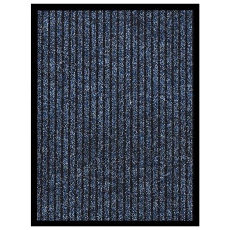 vidaXL Fußmatte Blau Gestreift 40x60 cm