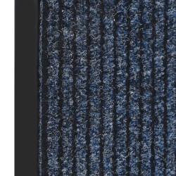 vidaXL Fußmatte Blau Gestreift 40x60 cm