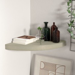 vidaXL Eck-Schweberegal Eichefarben 35x35x3,8 cm MDF