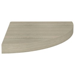 vidaXL Eck-Schweberegal Eichefarben 35x35x3,8 cm MDF