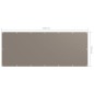 vidaXL Balkon-Sichtschutz Taupe 120x300 cm Oxford-Gewebe vidaXL Balkon-Sichtschutz Taupe 120x300 cm Oxford-Gewebe