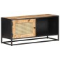 vidaXL TV-Schrank 90x30x40 cm Raues Mangoholz und Wiener Geflecht vidaXL TV-Schrank 90x30x40 cm Raues Mangoholz und Wiener Geflecht