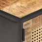 vidaXL TV-Schrank 90x30x40 cm Raues Mangoholz und Wiener Geflecht vidaXL TV-Schrank 90x30x40 cm Raues Mangoholz und Wiener Geflecht