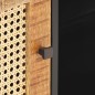 vidaXL TV-Schrank 90x30x40 cm Raues Mangoholz und Wiener Geflecht vidaXL TV-Schrank 90x30x40 cm Raues Mangoholz und Wiener Geflecht