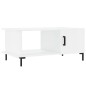 vidaXL Couchtisch Hochglanz-Weiß 90x50x40 cm Holzwerkstoff vidaXL Couchtisch Hochglanz-Weiß 90x50x40 cm Holzwerkstoff