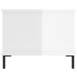 vidaXL Couchtisch Hochglanz-Weiß 90x50x40 cm Holzwerkstoff vidaXL Couchtisch Hochglanz-Weiß 90x50x40 cm Holzwerkstoff
