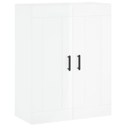 vidaXL Wandschrank Hochglanz-Weiß 69,5x34x90 cm Holzwerkstoff