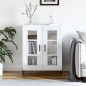 vidaXL Sideboard Hochglanz-Weiß 69,5x34x90 cm Holzwerkstoff vidaXL Sideboard Hochglanz-Weiß 69,5x34x90 cm Holzwerkstoff
