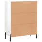 vidaXL Sideboard Hochglanz-Weiß 69,5x34x90 cm Holzwerkstoff vidaXL Sideboard Hochglanz-Weiß 69,5x34x90 cm Holzwerkstoff
