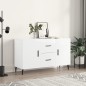 vidaXL Sideboard Hochglanz-Weiß 100x36x60 cm Holzwerkstoff vidaXL Sideboard Hochglanz-Weiß 100x36x60 cm Holzwerkstoff