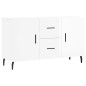 vidaXL Sideboard Hochglanz-Weiß 100x36x60 cm Holzwerkstoff vidaXL Sideboard Hochglanz-Weiß 100x36x60 cm Holzwerkstoff