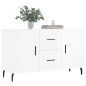vidaXL Sideboard Hochglanz-Weiß 100x36x60 cm Holzwerkstoff vidaXL Sideboard Hochglanz-Weiß 100x36x60 cm Holzwerkstoff