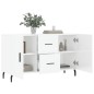 vidaXL Sideboard Hochglanz-Weiß 100x36x60 cm Holzwerkstoff vidaXL Sideboard Hochglanz-Weiß 100x36x60 cm Holzwerkstoff