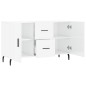 vidaXL Sideboard Hochglanz-Weiß 100x36x60 cm Holzwerkstoff vidaXL Sideboard Hochglanz-Weiß 100x36x60 cm Holzwerkstoff