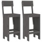 vidaXL Barhocker 2 Stk. Grau 40x48,5x115,5 cm Massivholz Kiefer vidaXL Barhocker 2 Stk. Grau 40x48,5x115,5 cm Massivholz Kiefer