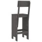 vidaXL Barhocker 2 Stk. Grau 40x48,5x115,5 cm Massivholz Kiefer vidaXL Barhocker 2 Stk. Grau 40x48,5x115,5 cm Massivholz Kiefer