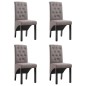 Esszimmerstühle 4 Stk. Taupe Stoff Esszimmerstühle 4 Stk. Taupe Stoff