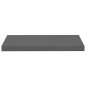 vidaXL Schwebendes Wandregal Hochglanz-Grau 60x23,5x3,8 cm MDF vidaXL Schwebendes Wandregal Hochglanz-Grau 60x23,5x3,8 cm MDF
